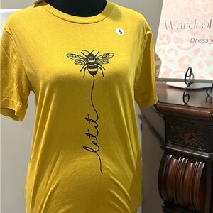 Mustard "Let it Bee" Graphic Tee